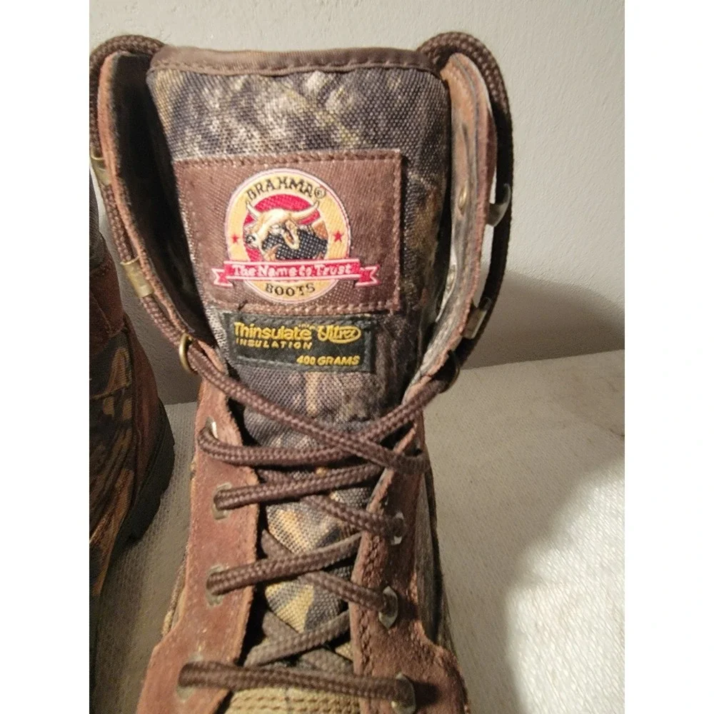 Brahma Boots Men's‎ 8 Thinsulate Ultra Insulation 400 Gram Camo Hunting Lace